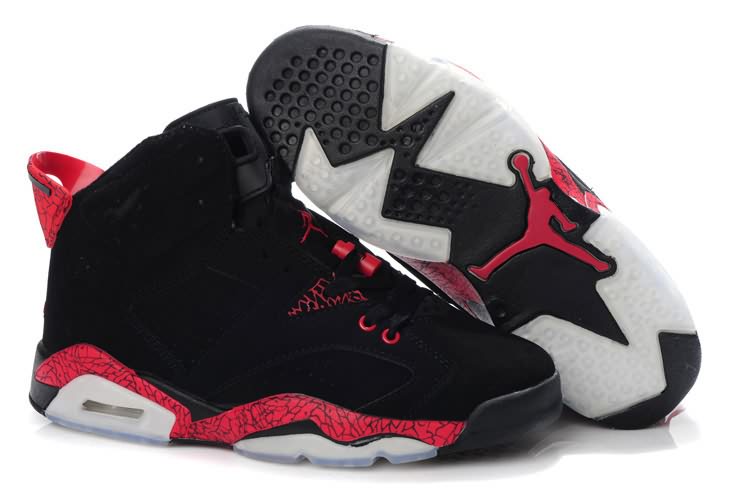 Durable 2012 Air Jordan 6 (VI) Black Varsity Red Stria